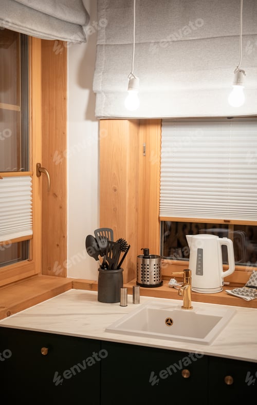 Preview: Detail of little modern kitchen