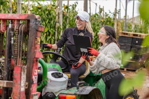 Preview: Pepper Harvesting in Almeria Greenhouse with Workers Engaging
