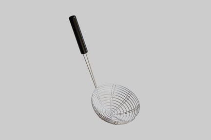 Preview: Wire skimmer spoon with black handle