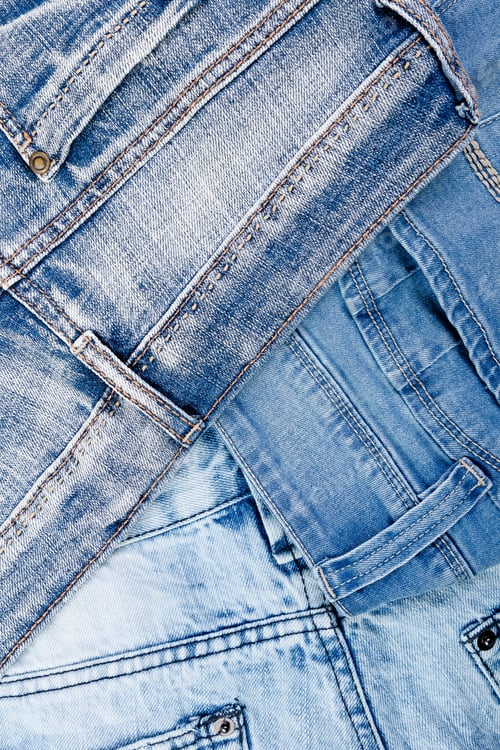 Preview: Worn Blue Denim Texture and Fabric Details