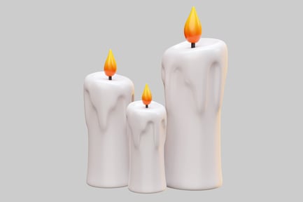 Preview: Glowing Candles Casting Warm Light