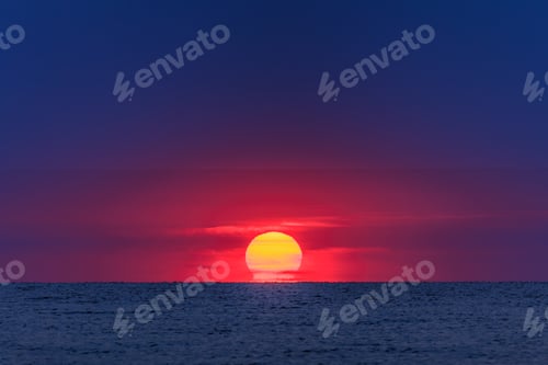 Preview: sunrise at sea