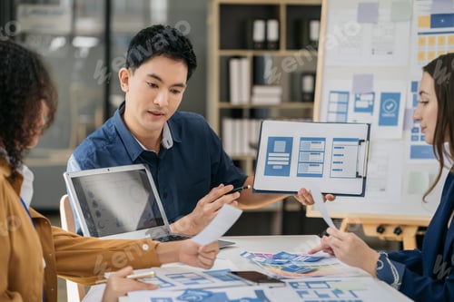 Preview: Business people meeting concept design ideas at office.
