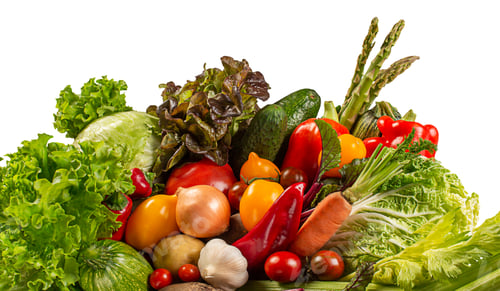 Preview: Healthy food, vegetables, ecologically fresh food delivery concept. Close-up