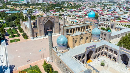 Preview: Registan Square in Samarkand Uzbekistan with city in the background