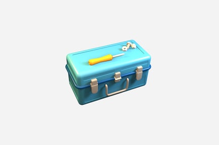 Preview: Toolbox 3D illustration