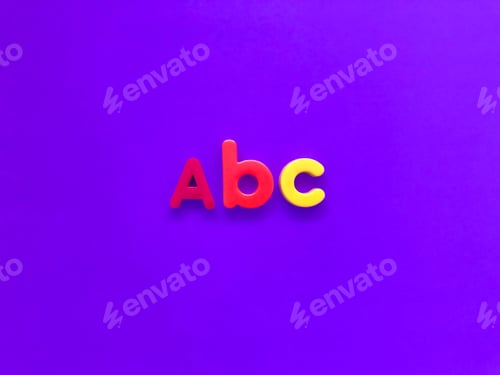 Preview: ABC alphabets. letters. fridge magnets.