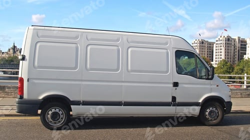 Preview: Van mockup isolated concept, Truck mock up