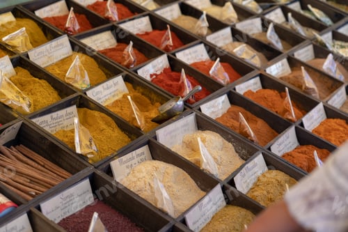 Preview: spices at the local markets, Indian spices