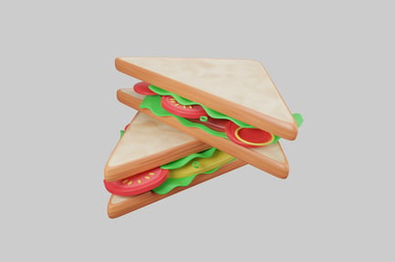 Preview: Sandwich with Lettuce, Tomato, and Cheese