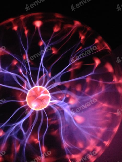 Preview: Plasma ball illuminated