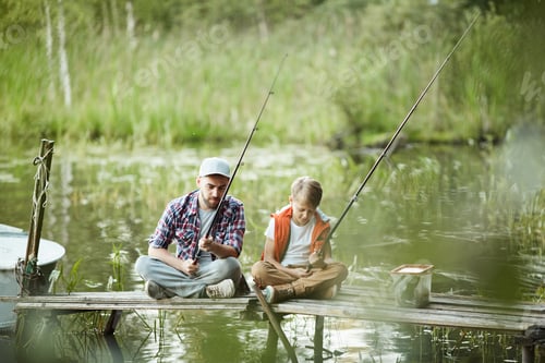 Preview: Family fishing on the river