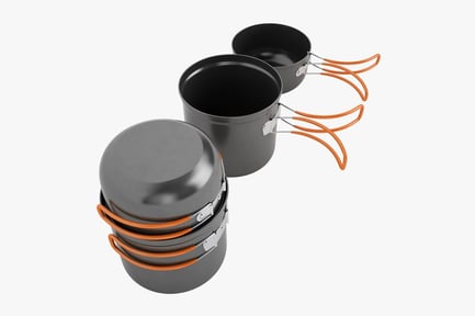Preview: Portable Stackable Camping Cookware Set