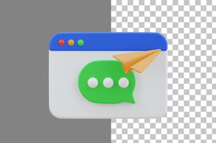 Preview: Message 3D Icon
