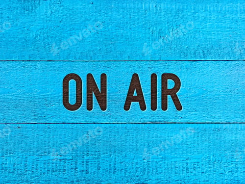 Preview: On Air Text on a Painted Wood Surface