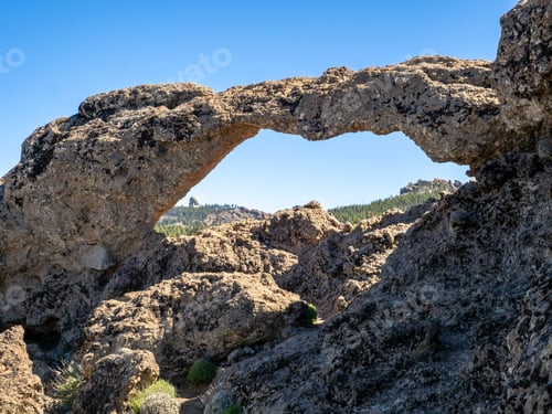 Preview: Nublo Window arch (Ventana de Nublo) a Grand Canary island, Spain.