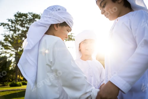 Preview: Group of middle eastern kids in Dubai