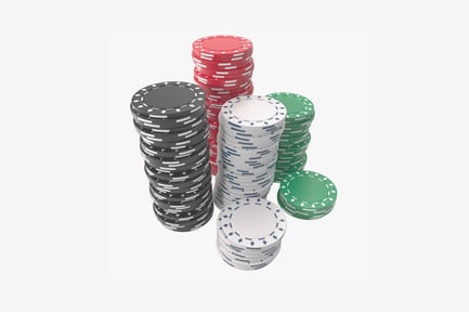 Preview: Stacked poker chips