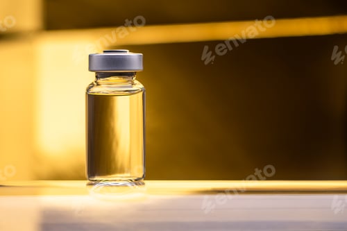 Preview: Luxury golden vaccine bottle