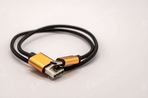 Preview: USB-A to USB-C male computer cable