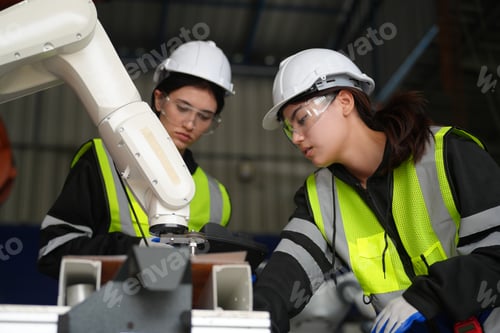 Preview: Business industry innovation technology, people with tech Innovation technological progress concept.
