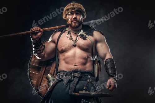 Preview: Severe barbarian in warrior clothes