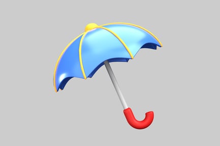 Preview: Cartoon umbrella protection object