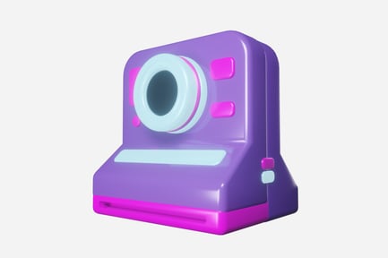Preview: Polaroid Camera 3D Illustration