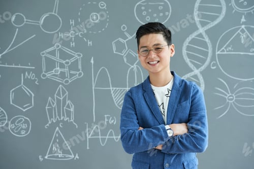 Preview: Smiling Student Posing for Photography