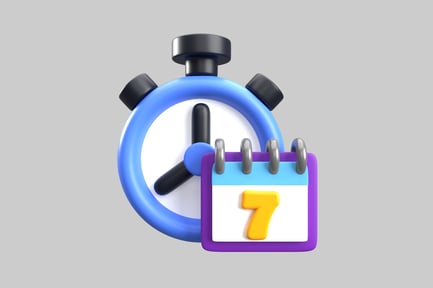 Preview: Deadline clock with calendar day