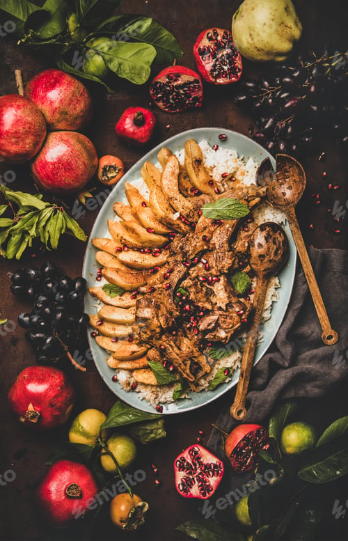 Preview: Turkish roasted lamb chops with quince and rice pilav