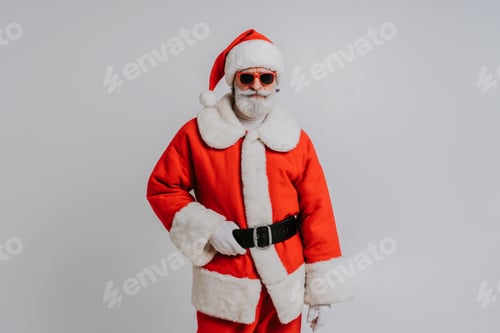 Preview: Santa Claus portrait, Christmas and newyear festive days concepts