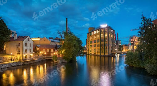 Preview: Historical textile industrial area in Norrkoping, Sweden