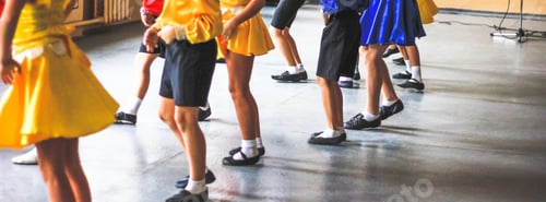 Preview: Little children dancing at Christmas school party