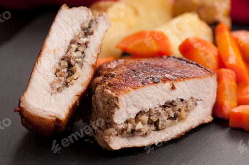Preview: apple stuffed pork chop