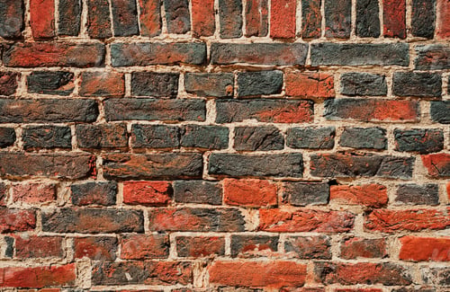 Preview: The texture of the wall of red and black burnt bricks