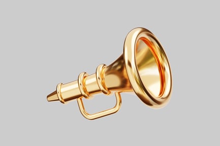 Preview: Golden stagehand megaphone