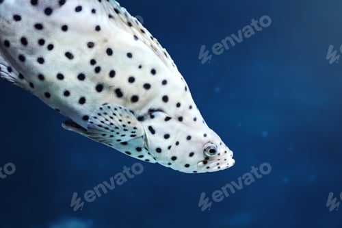 Preview: Panther Grouper fish (Cromileptes altivelis) or Humpback Grouper