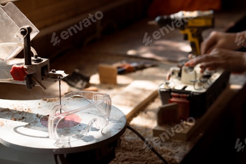 Preview: Woodworker working place