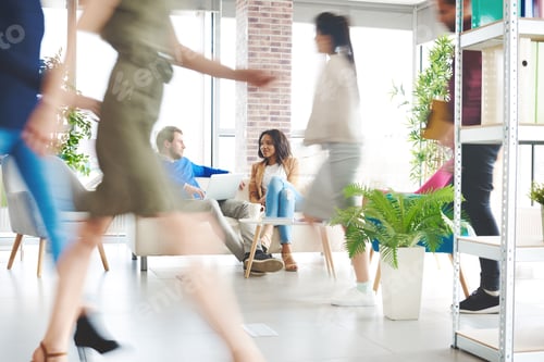 Preview: Business people over work at office