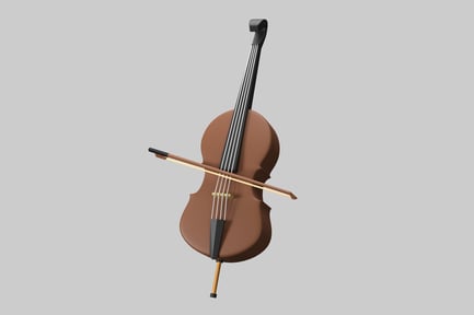 Preview: Cello with bow string instrument
