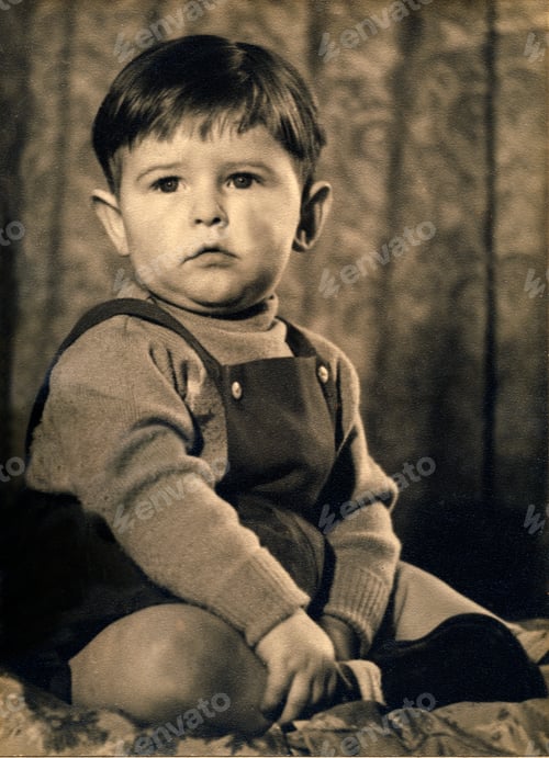 Preview: Old sepia toned photograph - circa 1955