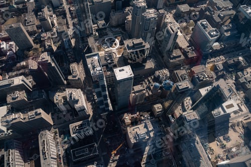 Preview: Aerial view of Toronto city skyline, Canada