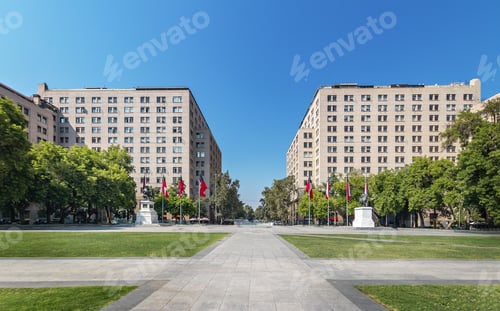 Preview: Bulnes Square near La Moneda Palace - Santiago, Chile