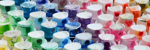 Preview: A pattern from a many nozzles from a paint sprayer for drawing graffiti, smeared into
