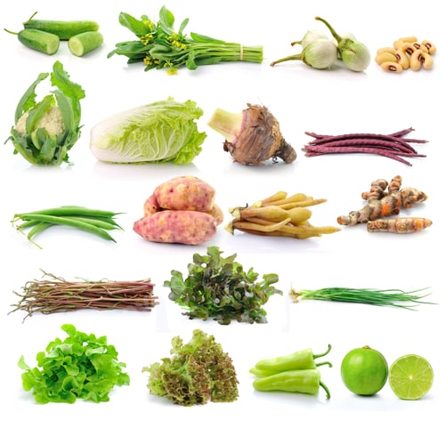 Preview: set of vegetable on white backgruond