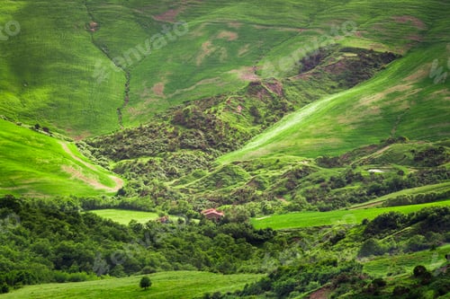 Preview: Green valley in the mountains of Tuscany