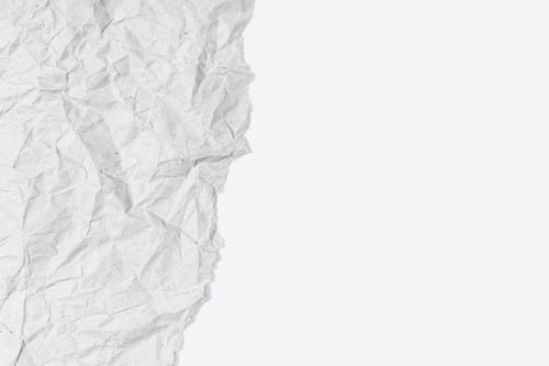 Preview: Torn Gray Crumpled paper on white cardboard texture