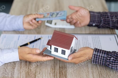 Preview: Real estate concept, legal agreement contract, rental, lease, mortgage.