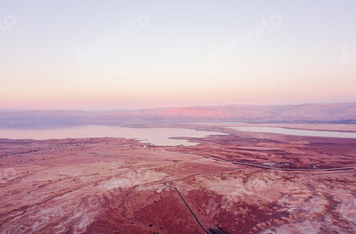 Preview: flyover of the desert by the dead sea